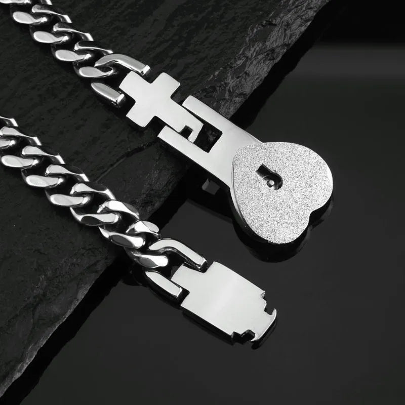 2 Pulseras de Candado para Parejas + CAJA REGALO