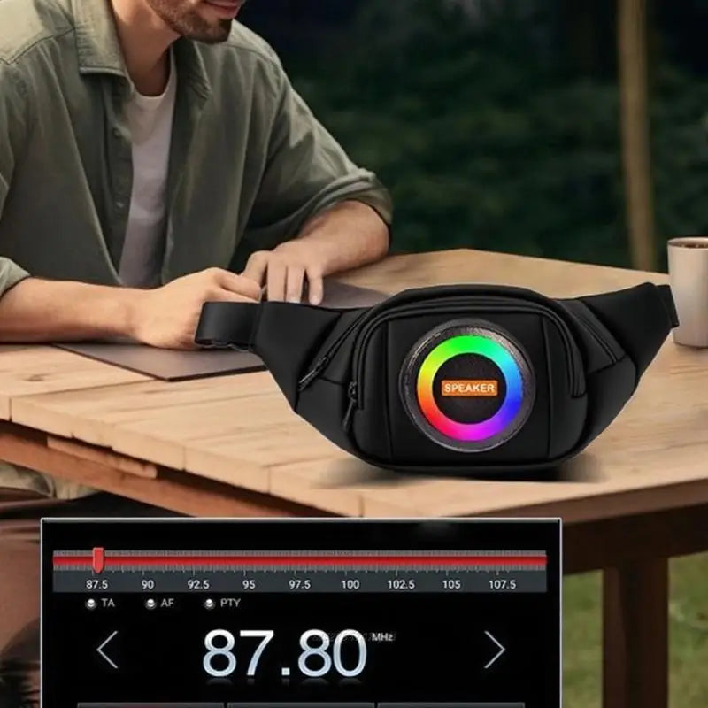 Bolso Riñonera con Altavoz Bluetooth