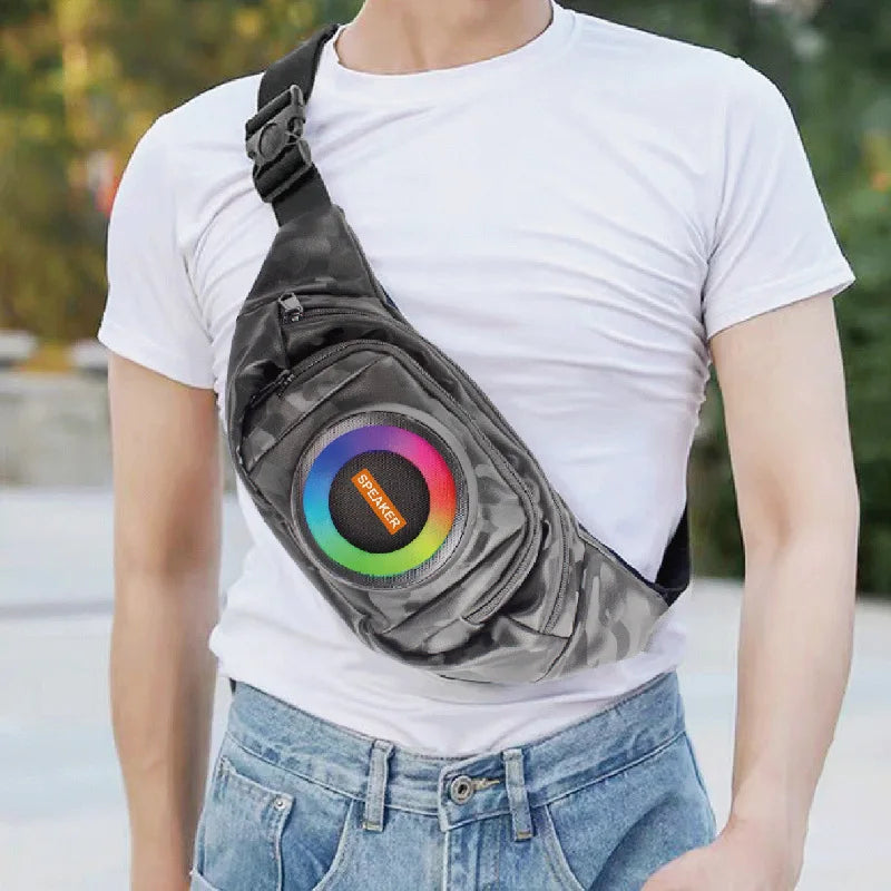 Bolso Riñonera con Altavoz Bluetooth