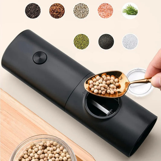 Molinillo Automático Recargable de Sal y Pimienta