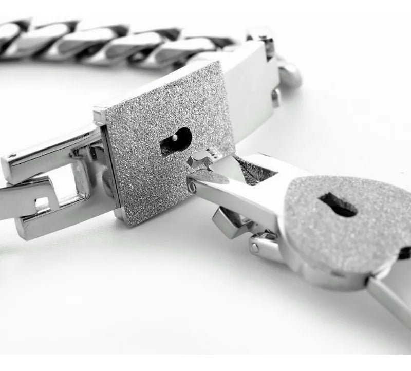 2 Pulseras de Candado para Parejas + CAJA REGALO